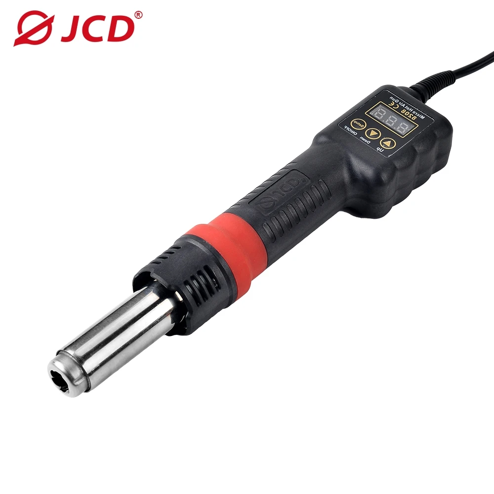 JCD 8208 750w Soldering Hot Air Gun Led Display 100℃-480℃ SMD Rework Station Heat Guns Heating Element 80w/60w Soldering Iron