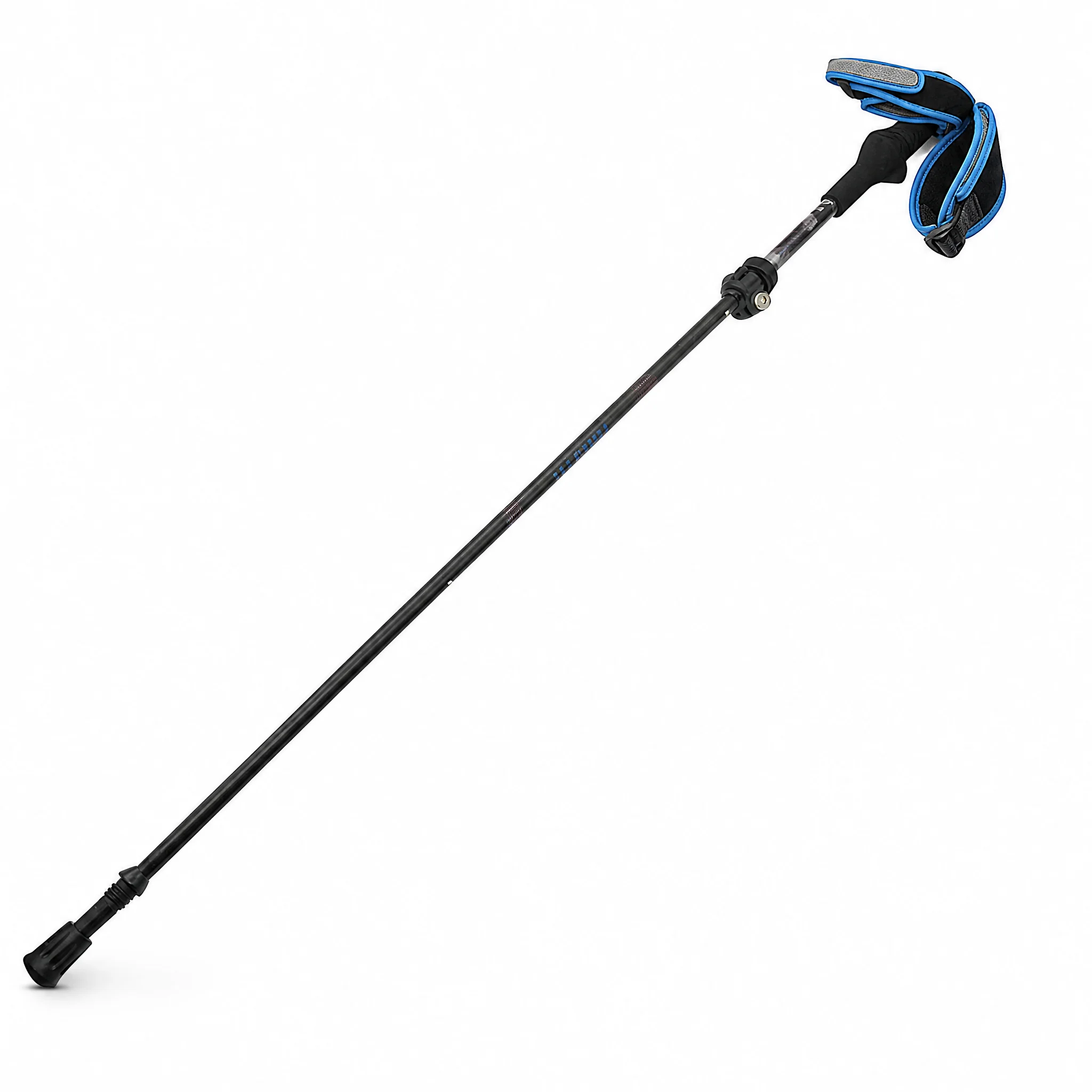 Ultralichte opvouwbare trekkingstok van aluminiumlegering, verstelbare telescopische wandelstok 38-128cm, outdoor wandel- en klimstok