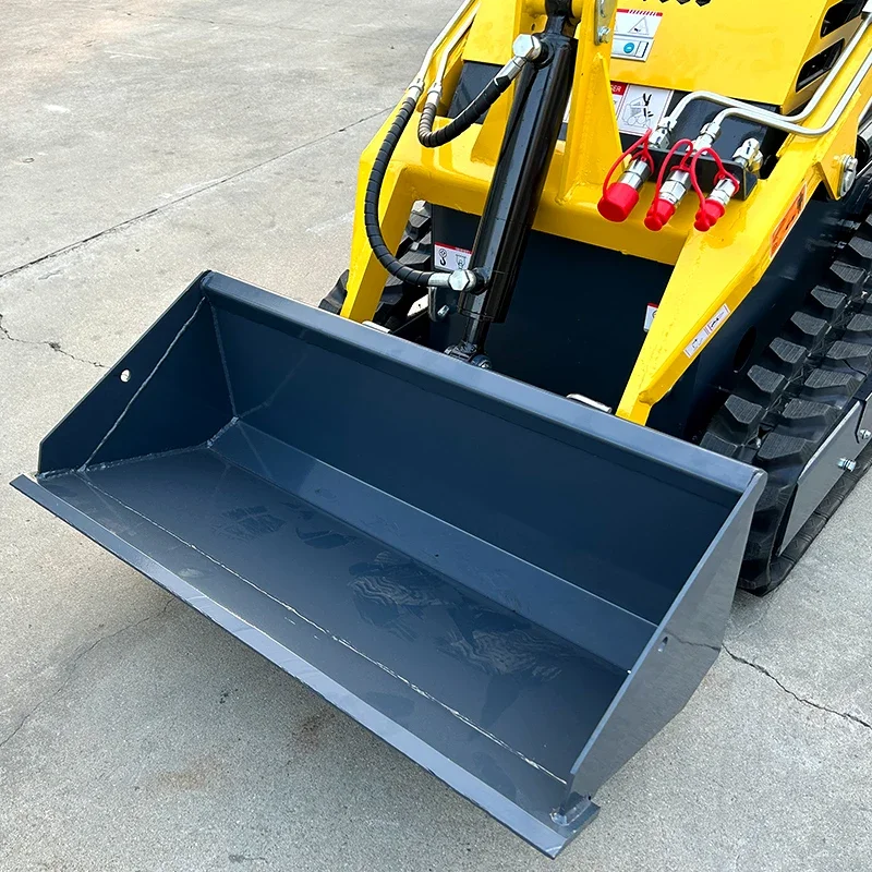 Customized the first mini skid steer loader in the whole network EPA engine wheel rail multifunctional crawler skid steer loader