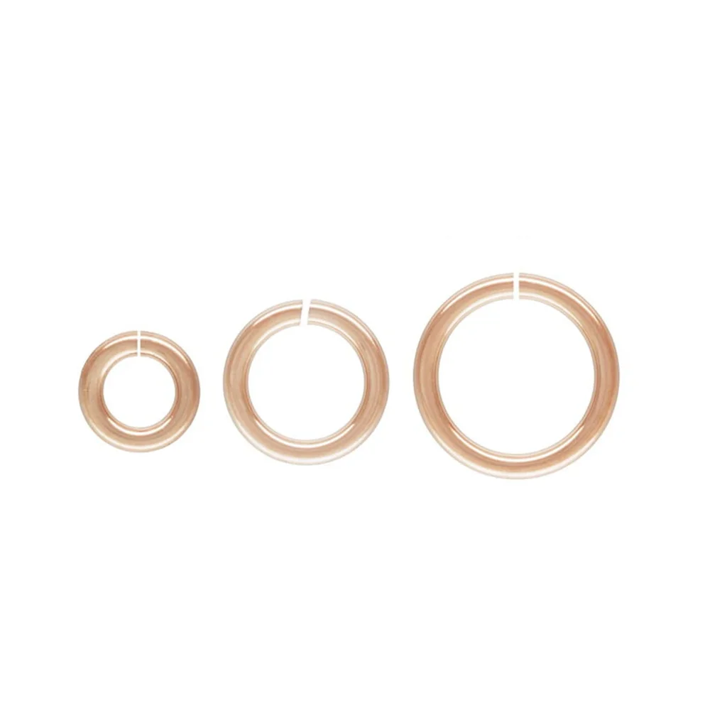 14K Rose Gold Filled Bulk Open Or Closed Jump Rings for Jewelry Making 3mm 4mm 5mm 6mm