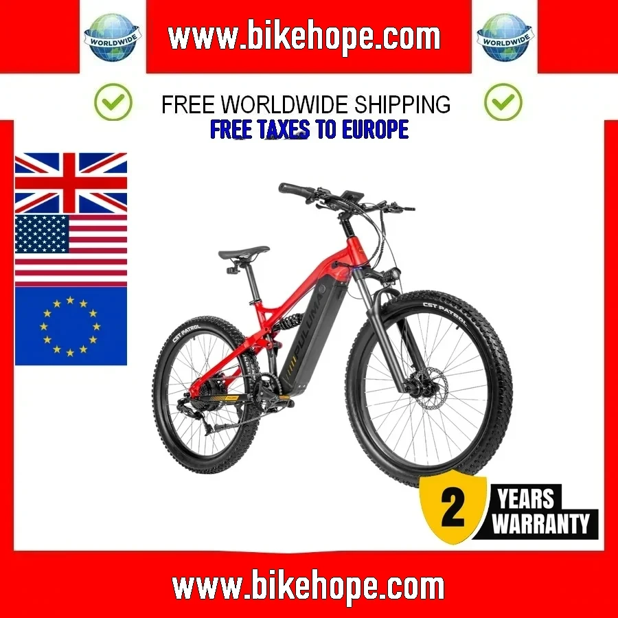 

2024 PULUMA Electric Bike 48V 1000W 27.5-in Panasonic battery 48V 20AH Smart electric with pedal assist hydraulic disc brakes