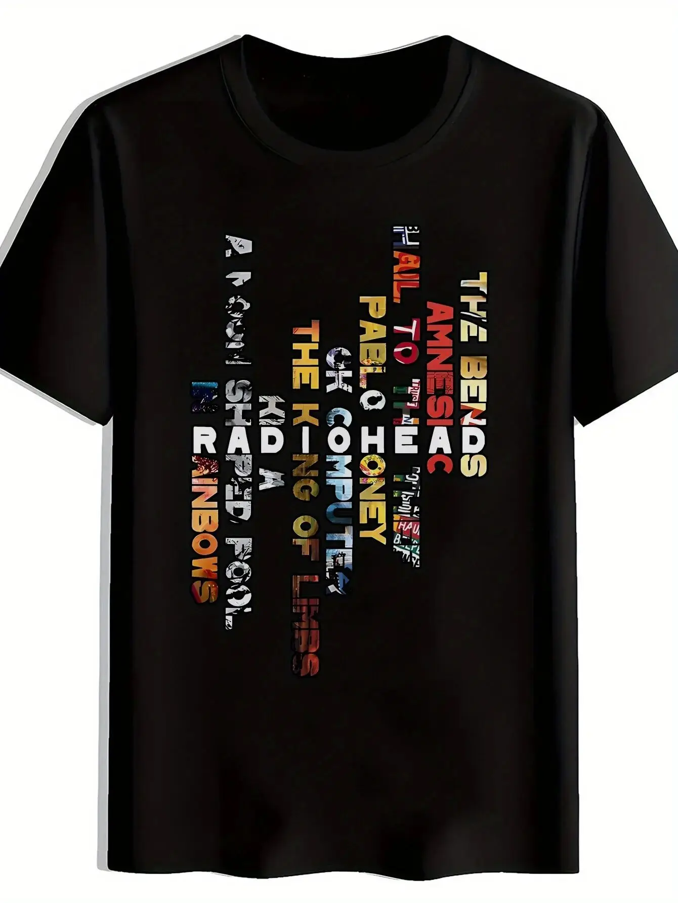 Danqiyoyo New Arrival men Clothes Tee Shirt Homme Graphic T-Shirts man Tshirt for mens Radiohead A British Rock Band Known 27288