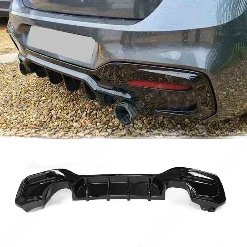 Auto Achterbumper Lip Diffuser Spoiler Splitters Guard Body Kit Tuning Voor BMW 1 Serie M Sport F20 F21 M135i M140i 2015-2019 - afbeelding 2