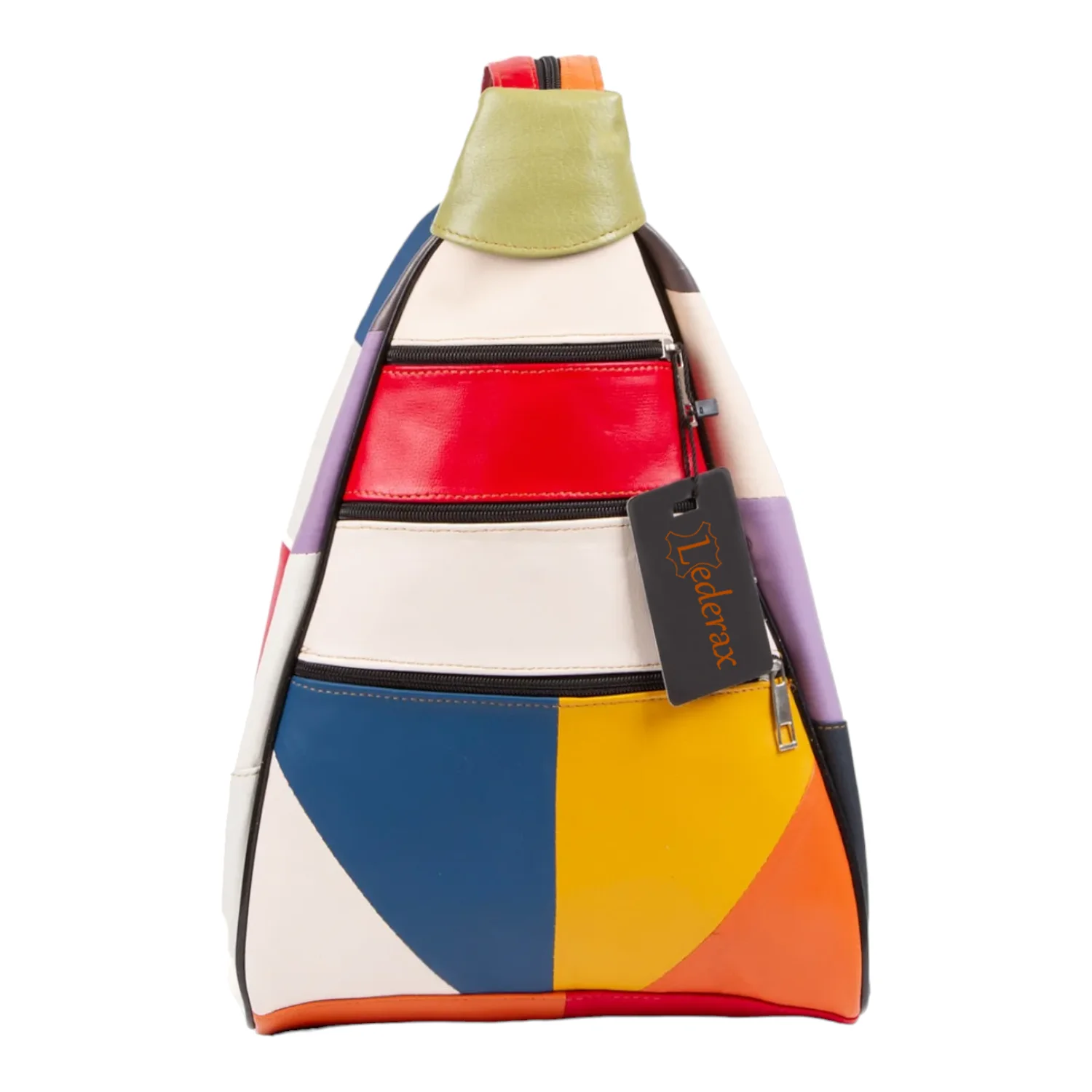 Lederax Genuine Leather Women Backpack Multi Color Functional Casual Bag LD449