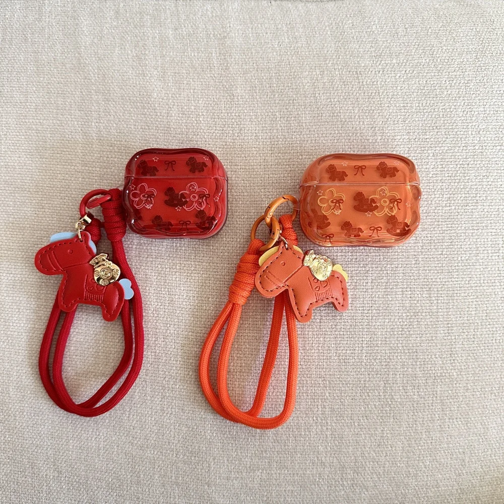 

Fashion polka dot solid color headphone protective case for AirPods 2 3 4 Pro 2 3 Korean INS simple shockproof protective cover