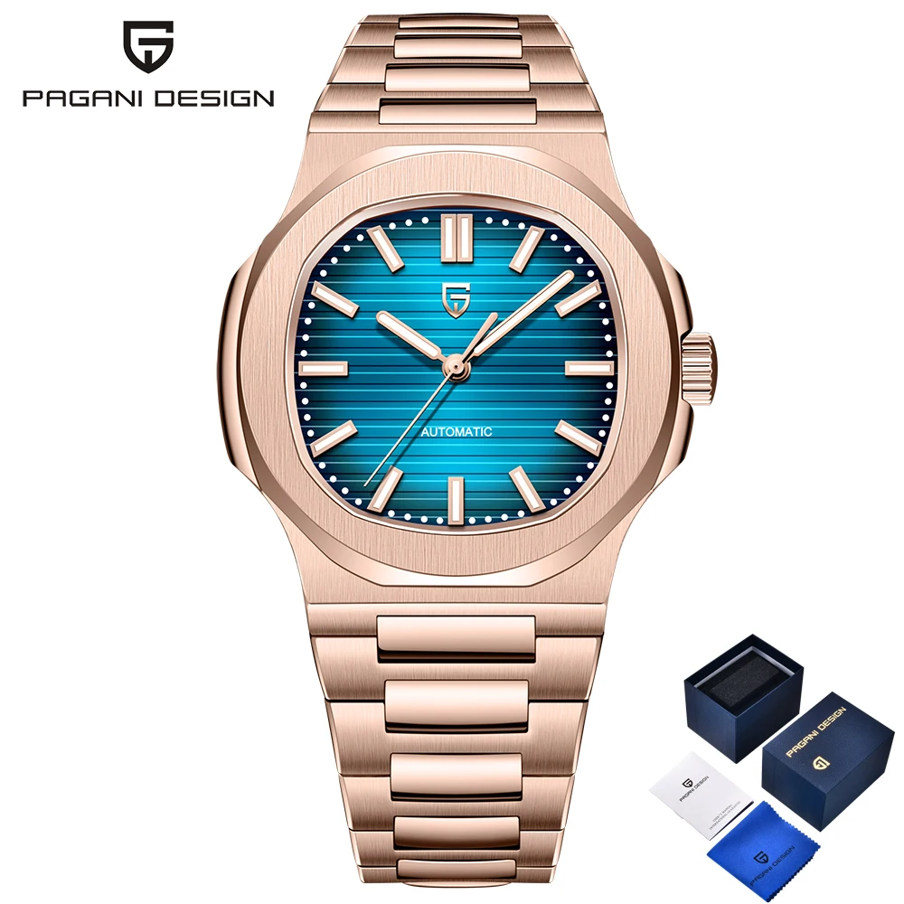 2026 Nieuwe PAGANI DESIGN Heren Mechanisch Horloge Top Luxe Automatisch Horloge Heren Watersport AR Saffier waterdicht Lichtgevend