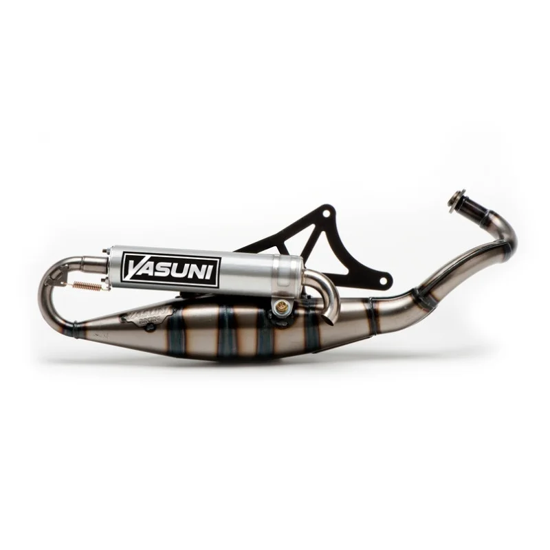 Yasuni TUB420-2 stroke exhaust E9, aluminum for scooter/motorcycle 50 or 70cc cylinders Piaggio (watch compatibility)