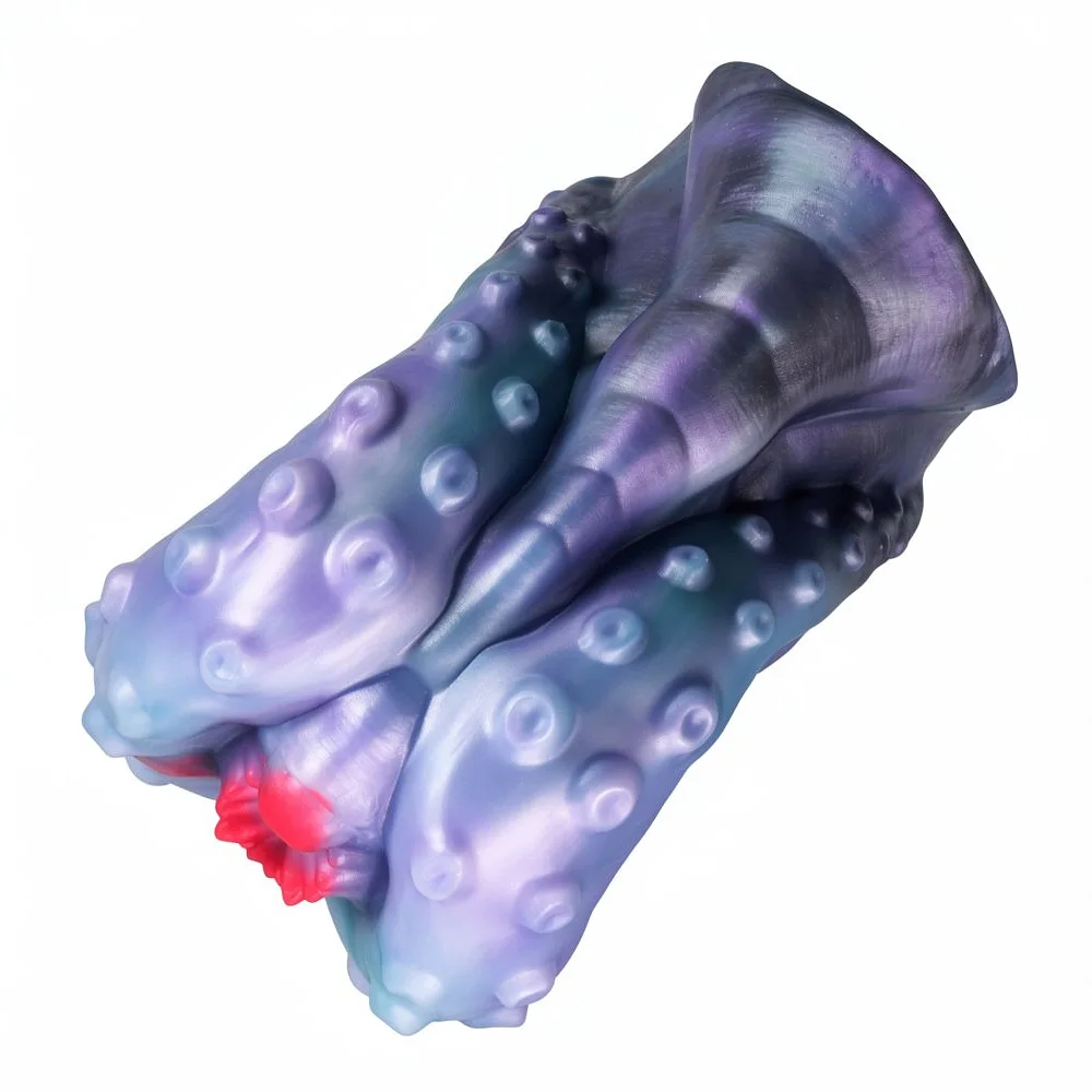Fantasy Translucent Octopus Sex Toy for Men Realistic Tunnel Tight Stroker Silicone Pocket Pussy Masturbator Adult Products