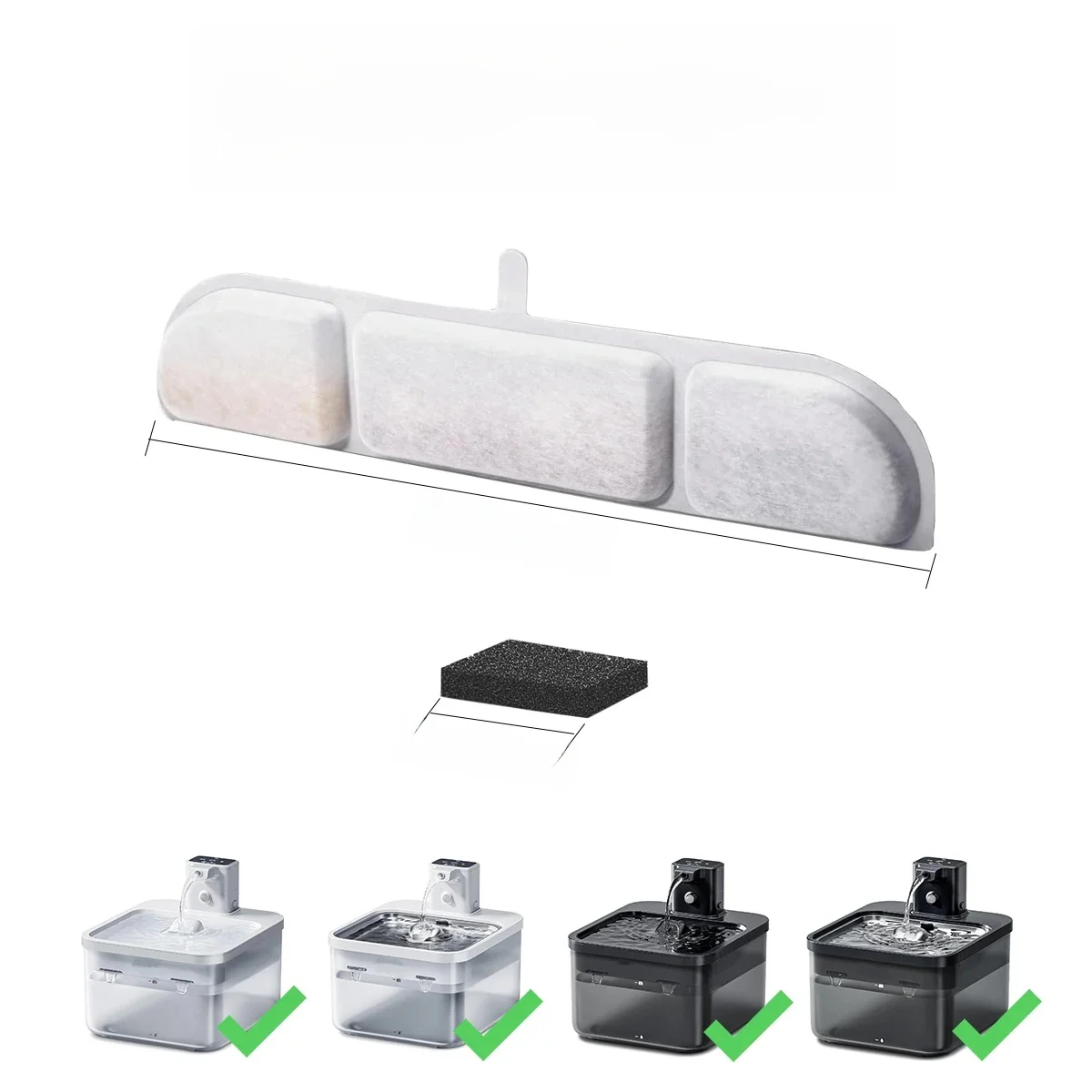 AliExpress NONE 6/12/16/20/24pcs Pet Water Dispenser Filter Cat Water Fountain Filter Drinking Fountain Filter Cycle Filtering Easy To Clean