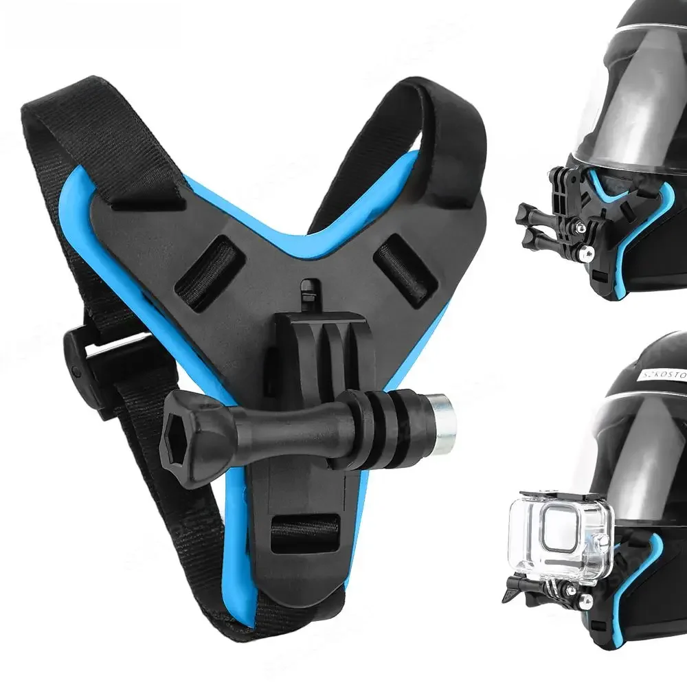 AliExpress SZKOSTON Helmet Mount for GoPro Motorcycle Chin Strap Bike Holder Mounting Accessories for Go Pro 12 11 10 9 Insta360 X3 GO3 DJI Action 4