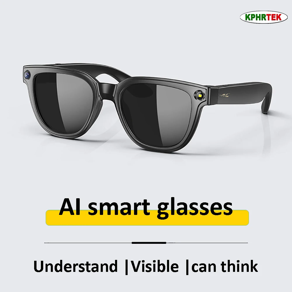 10 PCs M8 Smart Audio Glasses 8MP Camera 105 Wide Angle Anti-Shake Video Headsets Wireless Bluetooth 5.3 Glasses for Business Tr