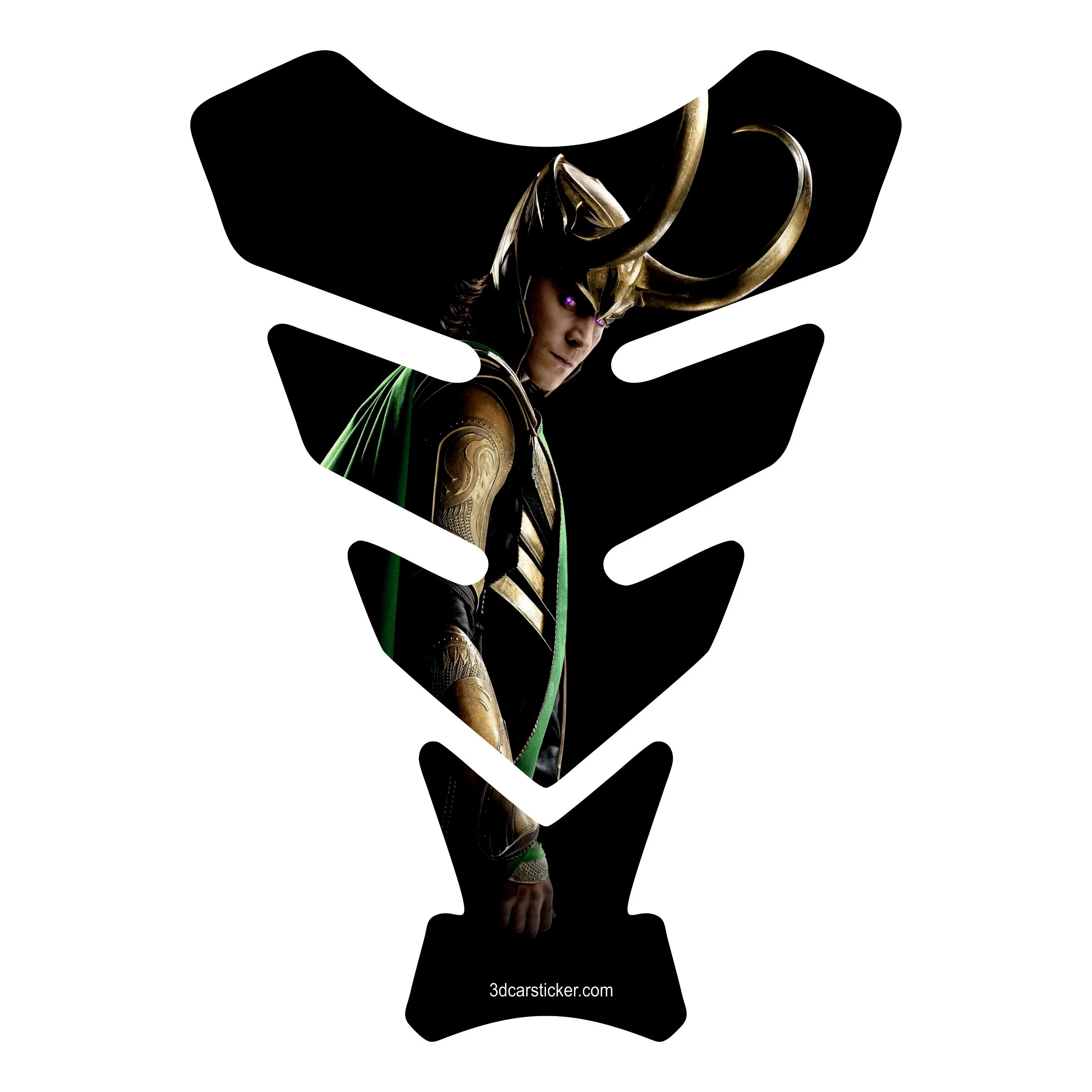 

Tank Pad Fuel Prodector 3D Sticker Decal Motorcycle Gas Protect Helmet Dark World Tom Hiddleston Loki Movie