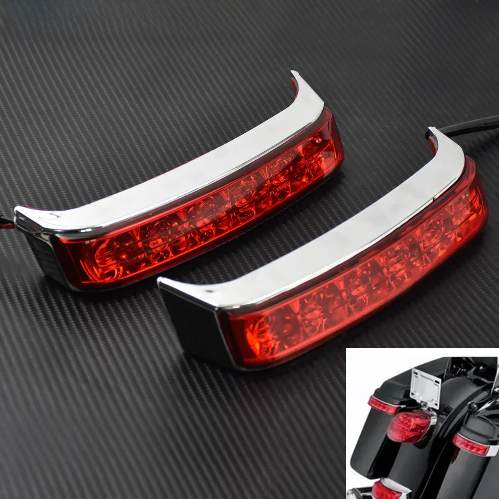 Tył motocykla sakwa bagaż lampa tylna wkręcana lampa osłona obiektywu dla Harley Touring Road King FLHR 2014-2021 2022 Ultra Limited — zdjęcie 2