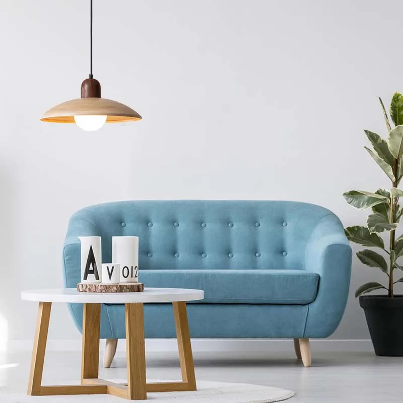 

Винтажный деревянный подвесной светильник, светодиодная японская люстра ваби-саби, фойе, ресторан, коридор, барная стойка, защита глаз, подвесной светильник