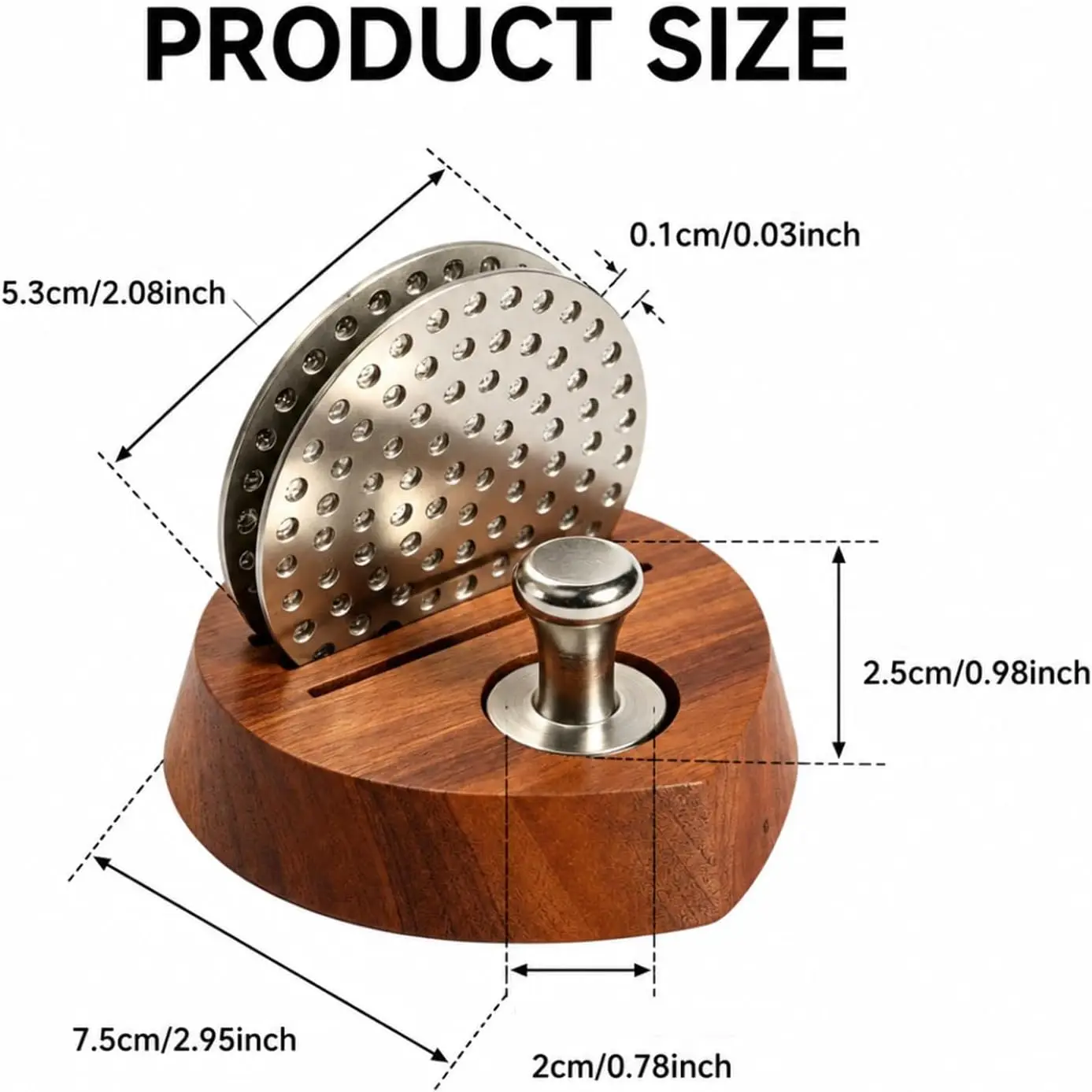 4cps Puck Screen stainless steel Reusable Filter for Espresso Portafilter(51/53/58mm)