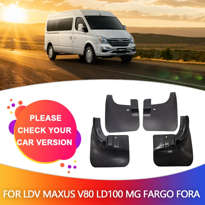 Car Mudguards for LDV Maxus V80 LD100 MG Fargo Fora TEMSA Mudflaps Fender Parts Mud Flap Splash Flares Guards Cover Accessories