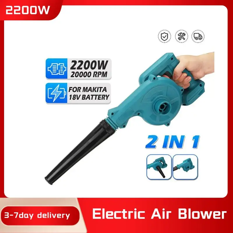 2200W Cordless Electric Air Blower & Suction Leaf Computer Dust Cleaner Collector Power Tools For Makita 18V Battery Dropship