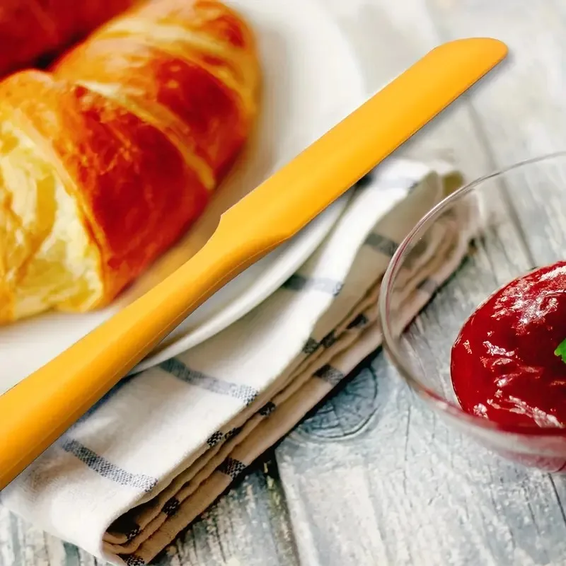 مكشطة سيليكون للطعام مكونة من قطعة واحدة، مقاومة للحرارة وسهلة التنظيف، مناسبة لتزيين الكيك وتزيين الكيك