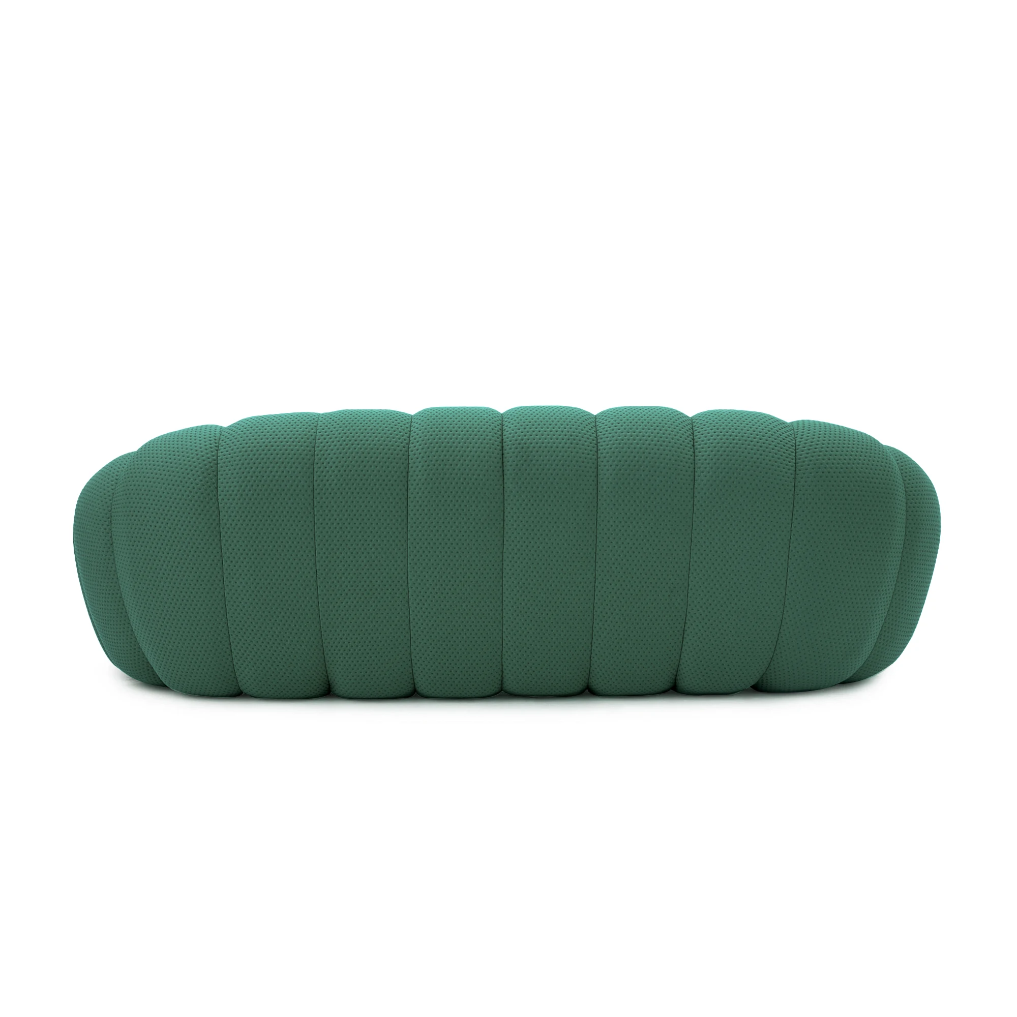 98.43'' Comfortable Curved Couch 3D Honeycomb Shape Mesh Fabric Bean Bag Sofa for Living Room Apartment Small Space - 3 Seater image 6