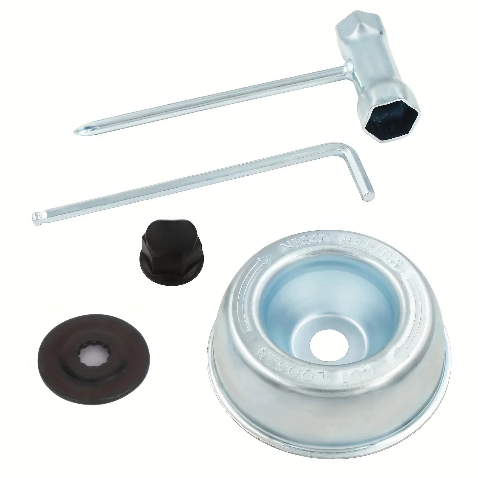 LUSQI – Kit d'entretien de fixation d'adaptateur de lame pour Stihl (rondelle d'échappement, plaque conductrice, écrou de collier, clé), accessoires pour outils électriques