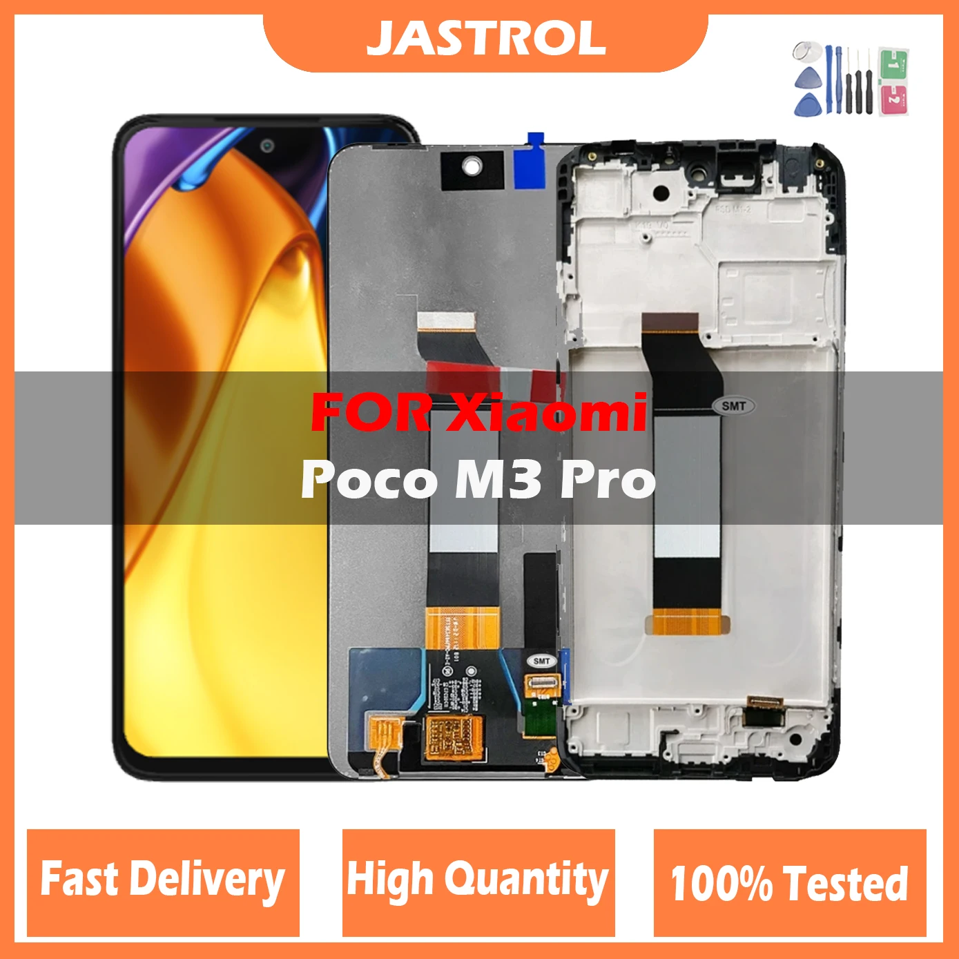 6.5\'\' Original LCD For Xiaomi Poco M3 Pro 5G M2103K19PG M2103K19PI LCD Display With Frame Touch Digitizer For Poco M3 Pro Screen