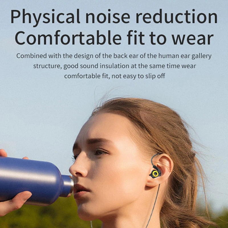 Vaollo-ビデオゲームヘッドセット,3.5mmジャック,110度,スポーツ,song,ライブHi-Fi,サブウーファー,マイク付き有線イヤフォン