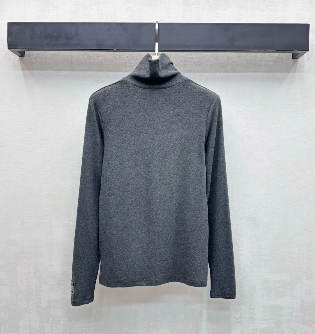 

Winter New Style Ladies Fashion High Quality High Collar Long Sleeve Base Shirt