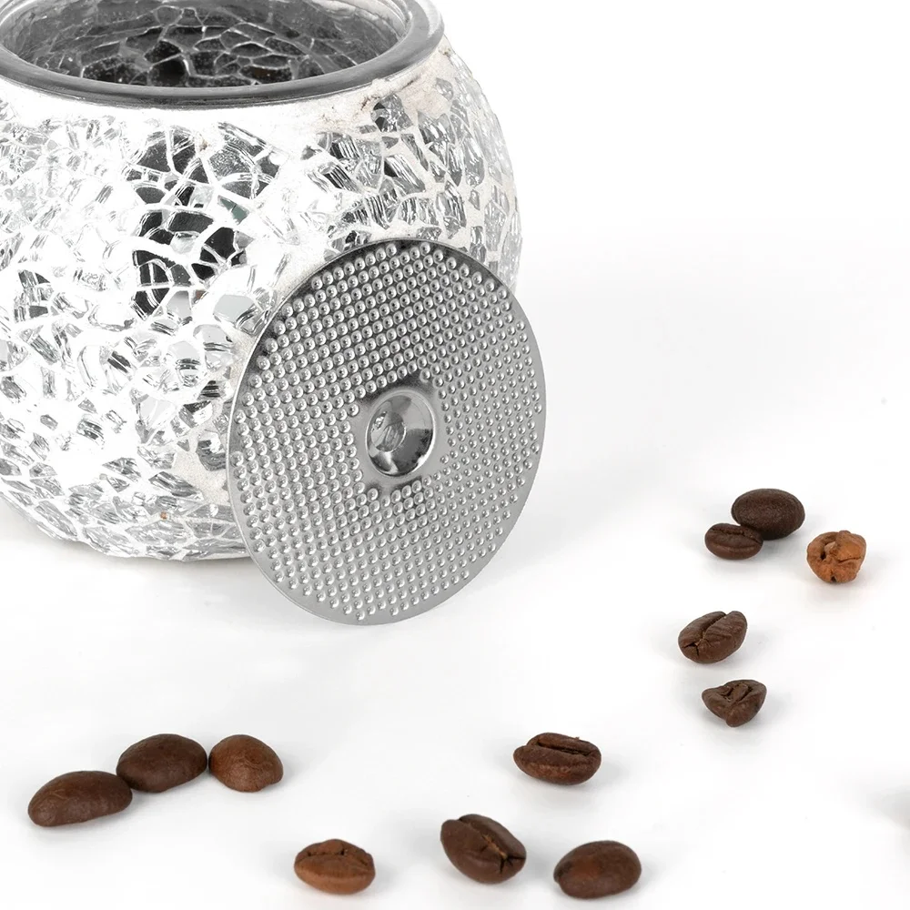 Écran de rondelle à expresso de 52mm avec filtre à café Ultra-mince à trou rond Compatible avec les Machines Breville et Gemilai