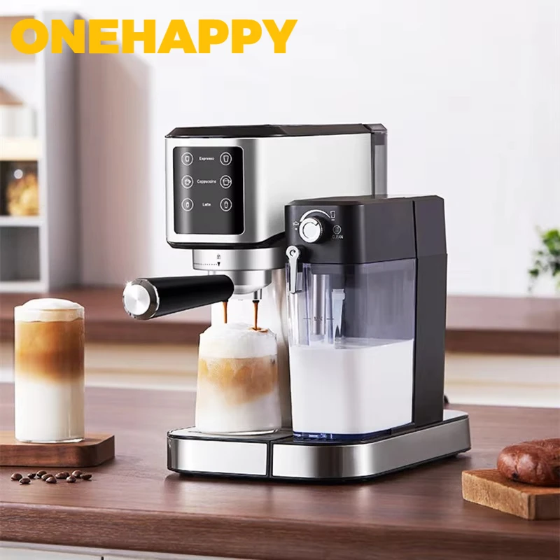 

ONEHAPPY Smart Espresso Machine with Milk Tank 20Bar Digital Touch Fully Automatic Latte and Cappuccino Coffee Machine