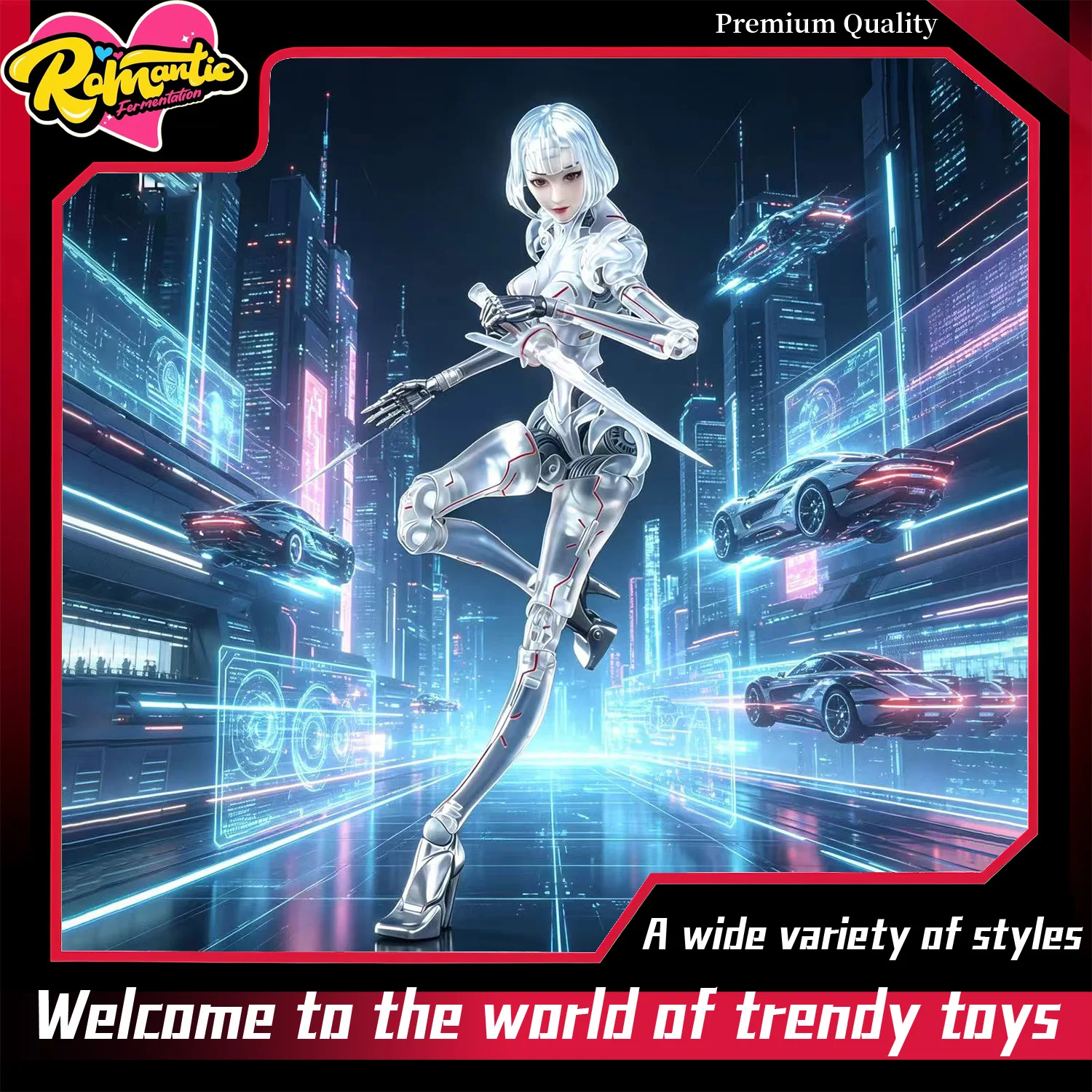Anime Merchandise Types - AI-agent-Lady type C1 Anime GK model