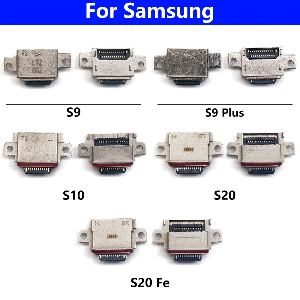 2 Pcs USB Charging Connector Port For Samsung S22 S21 Plus S20 Ultra S10 S8 S9 S7 edge Replacement Parts