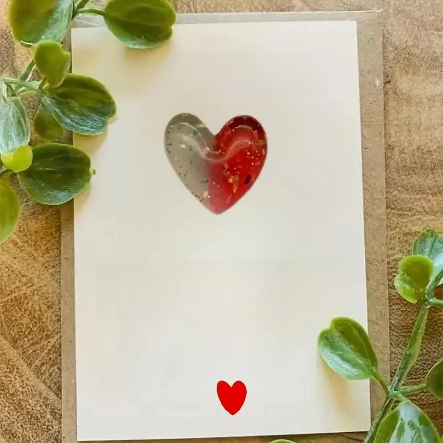 1-100 cartes de Saint-Valentin en forme de cœur – adorables petits câlins de poche d'amour, câlins de poche décoratifs en résine et carte d'encouragement