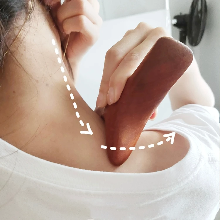 أدوات ريفلكسولوجي أدوات تدليك العلاج الخشبي تستخدم على نطاق واسع رئيس الرقبة اليد الخصر العجل الساق مدلك قدم مثلث مدلك