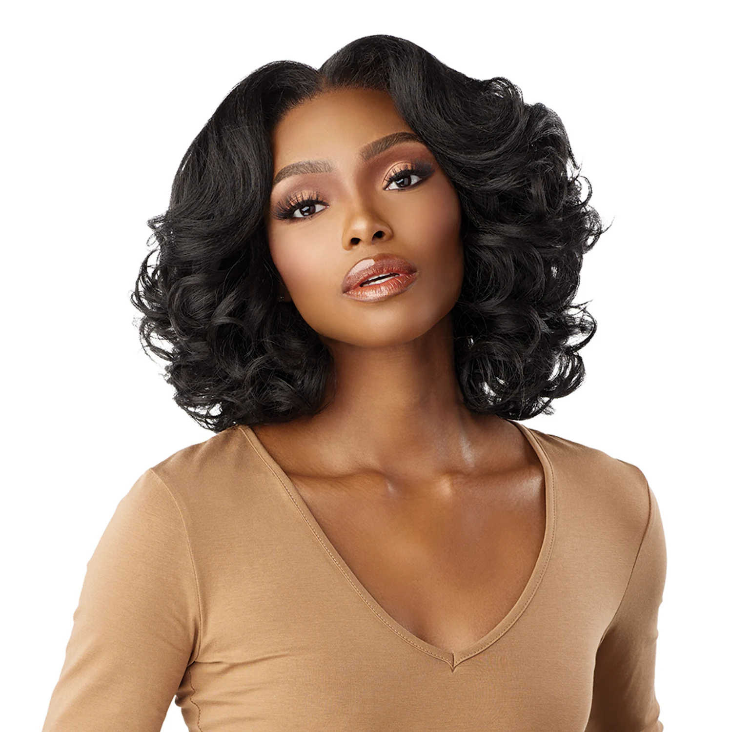 Sensationnel Curls Kinks N Co Glueless HD Lace Front Wig 13X6 Kinky Body Wave 14