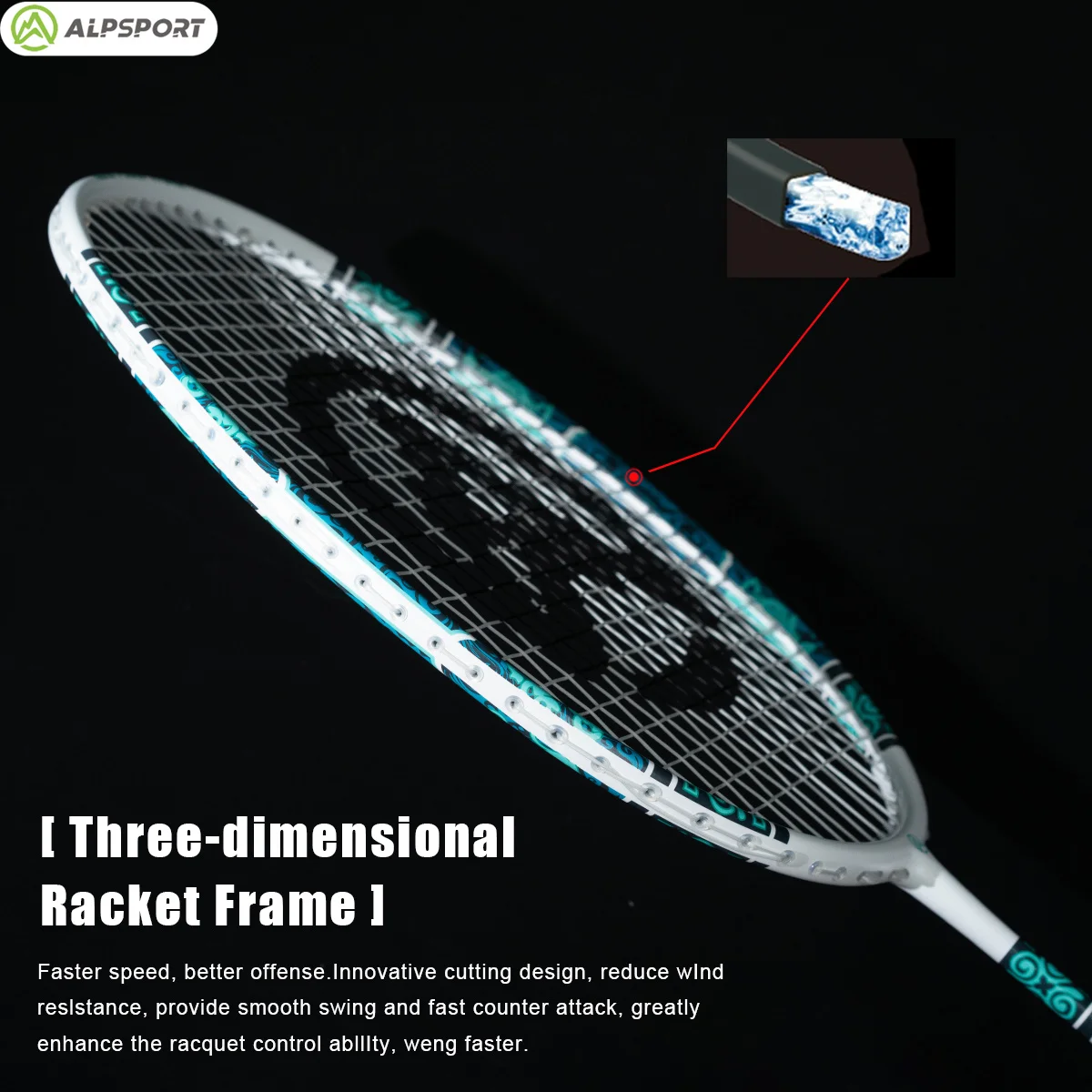 ALP XW 6U 2 pcs/1 batch Badminton Racket G5 Ultralight Offensive MAX 32LBS Imported Badminton string and bag included