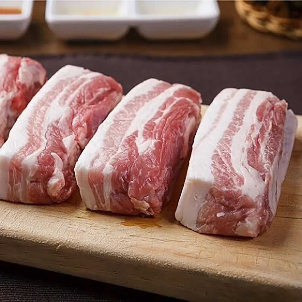 500g imported frozen Tong pork belly