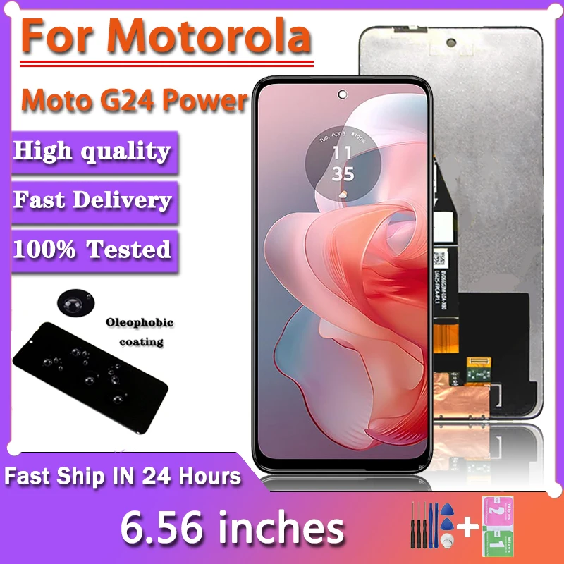 6.7“inch New G24 power LCD For Motorola G24 Power LCD Display Touch Screen Panel Digitizer Assembly Replacement parts