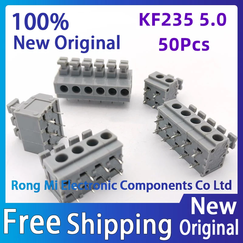 KF235 5.0 2P ~ 12P PCB SPRING TERMINAL BLOCKS DG235 5.0mm 2PIN ~ 12PIN PHOENIX CONTACT EDGSON KEFA YANNIU