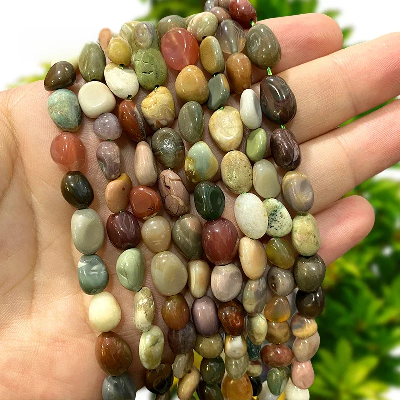 8-10mm naturalne Alashan agaty nieregularne kamienne koraliki dystansowe luzem koraliki do wyrobu biżuterii kolczyki Diy bransoletki wisiorki akcesoria — 2