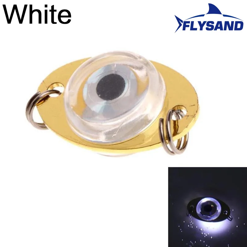 Flysand LED Fisch Lampe Mini Angel köder Licht Deep Drop Unterwasser Augen form Angeln Tintenfisch Köder Leucht köder Angeln Zubehör – Detail 14