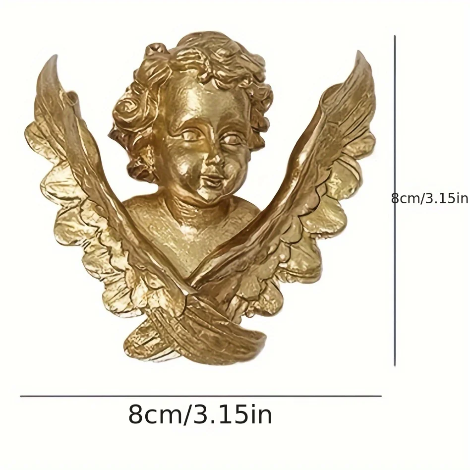 3inch Mini Golden Angel Wall Decor Wall Hanging Home Decor