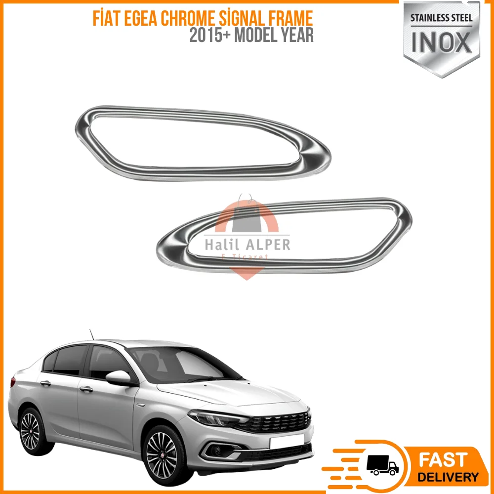 

For Fiat Egea Chrome Signal Frame 2015 and After HB-SD Stainless Steel Chromium Styling Styling Style Kit Car Accessories