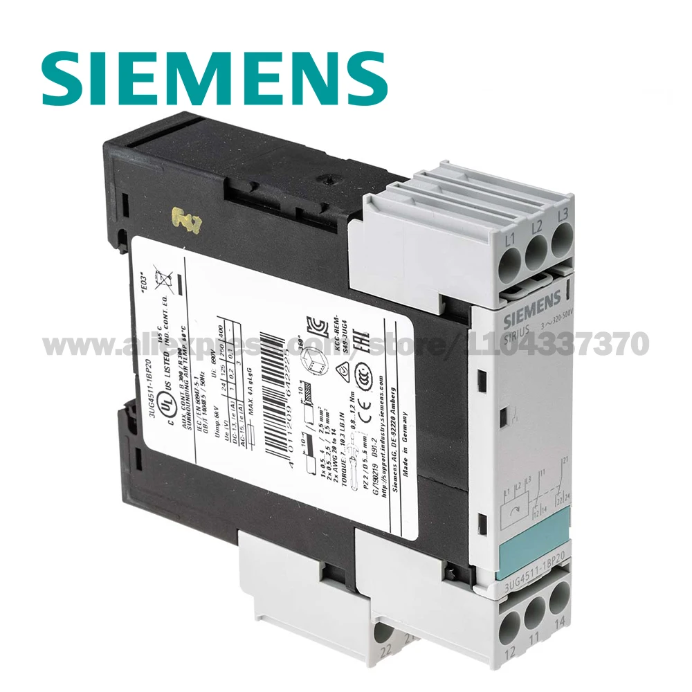 SIEMENS Electronic Line Monitoring Relays 3UG4511-1AP20 1BP20 1BQ20 2BP20 3UG4512-1AR20 1BR20 2AR20 2BR20