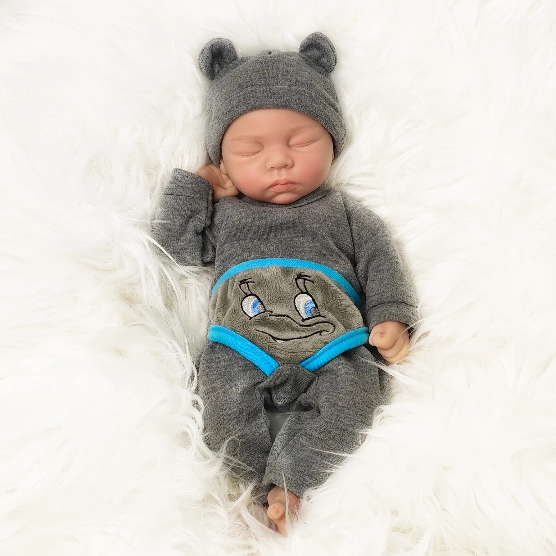 

13inch Realistic Reborn Baby Dolls Silicone Full Body , Real Life Baby Dolls Sleeping Soft Body Newborn Baby Dolls