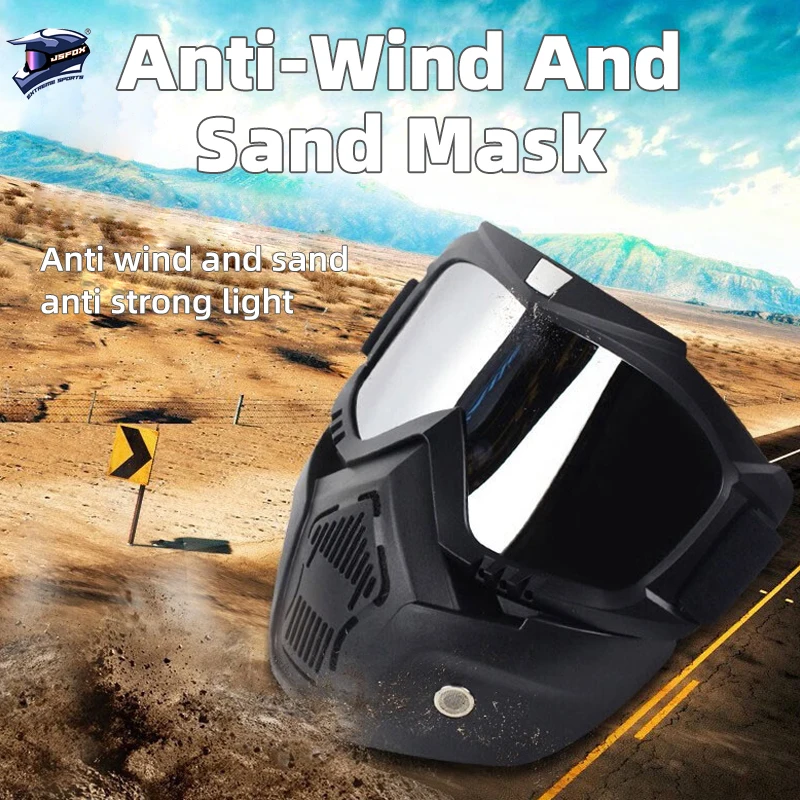 

Outdoor Sports Motorcycle Goggles Mask Dustproof Windproof Off Road Racing Goggles Mask Full Face Protection Motocross