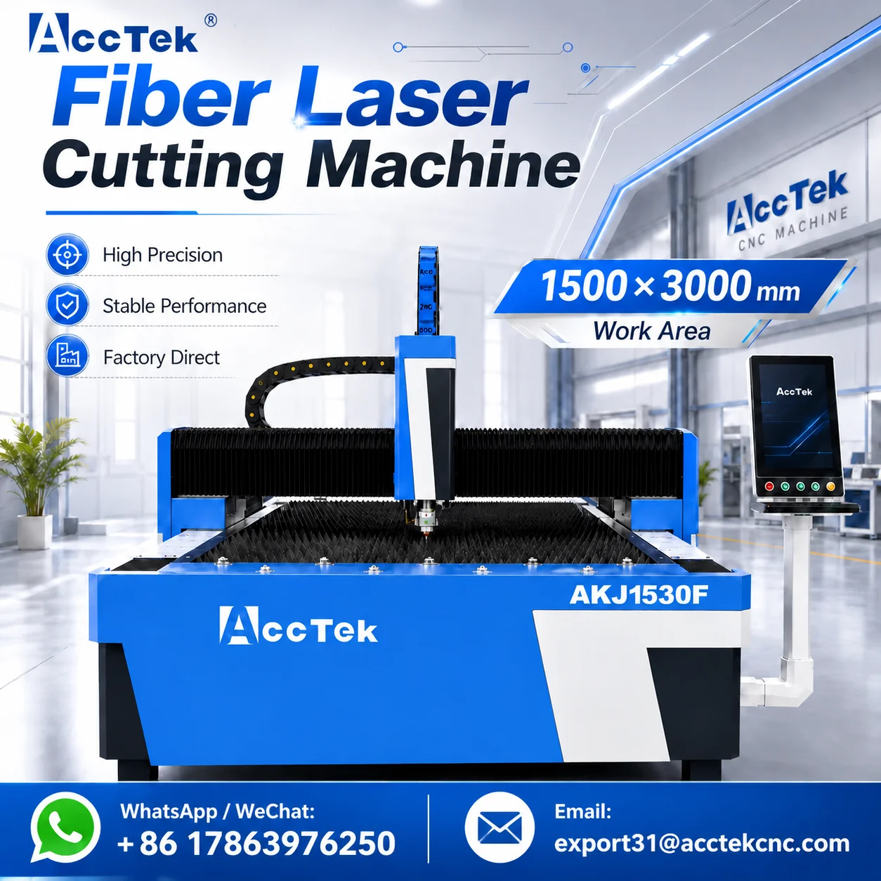Fiber Laser Cutting Machine Ultra Fast Metal Cutter Power Saving Solid Frame All Metal Sheet Durable CNC Laser Processing Gear