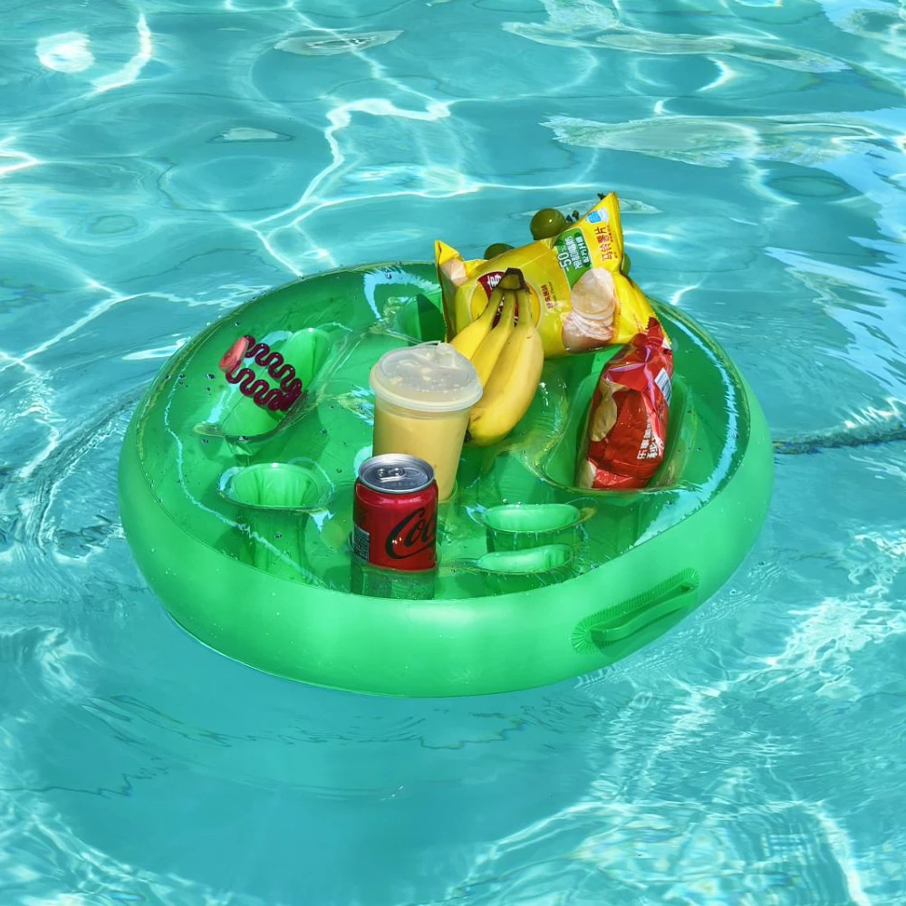 

Держатель для напитков, плавающий поднос для освежения стола, портативный плавающий поднос для бассейна, аксессуары для бассейна, гидромассажная ванна, пляж и вечеринка