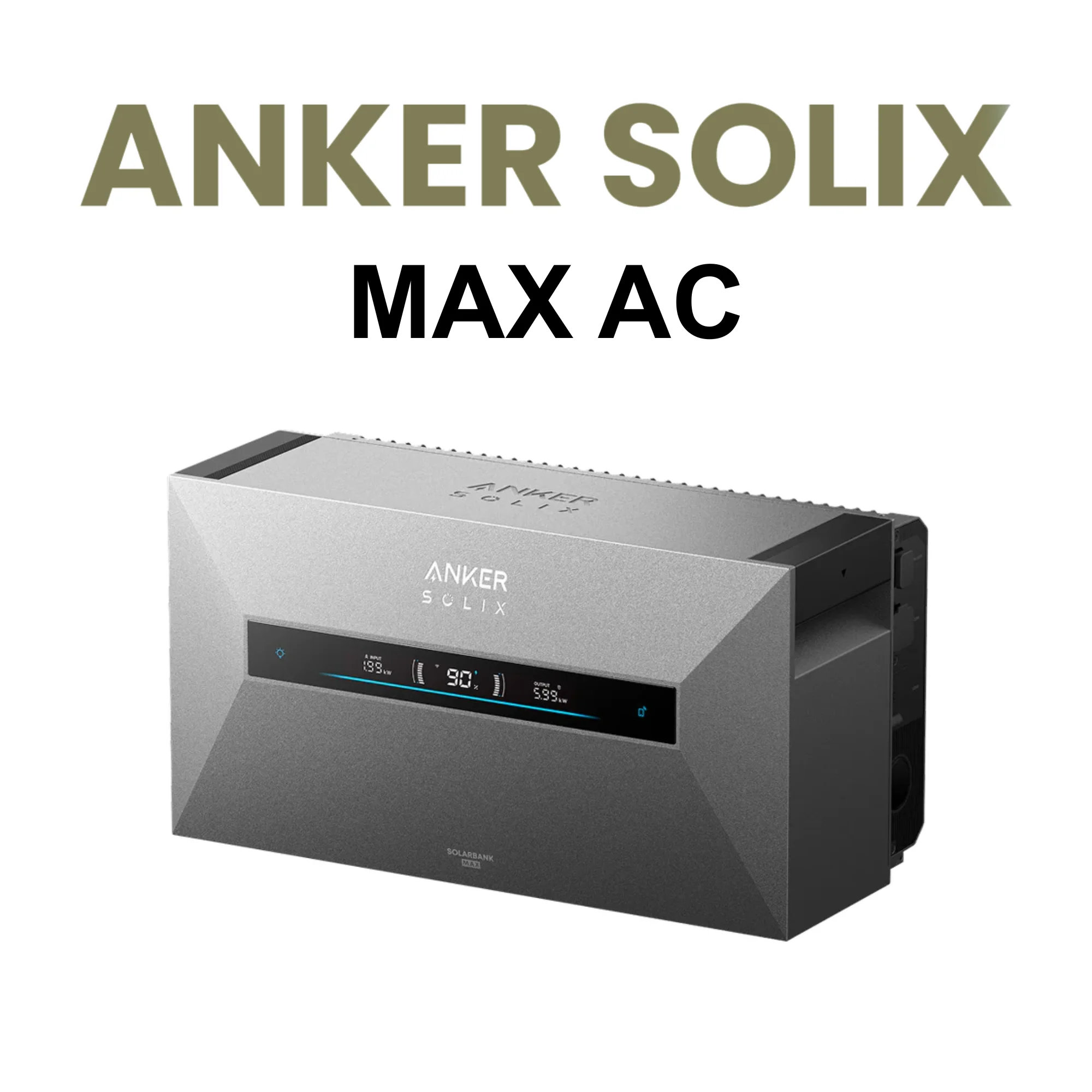 Anker SOLIX Solarbank Max AC 7kWh, Balkonkraftwerk mit Speicher 3500W AC-Power
