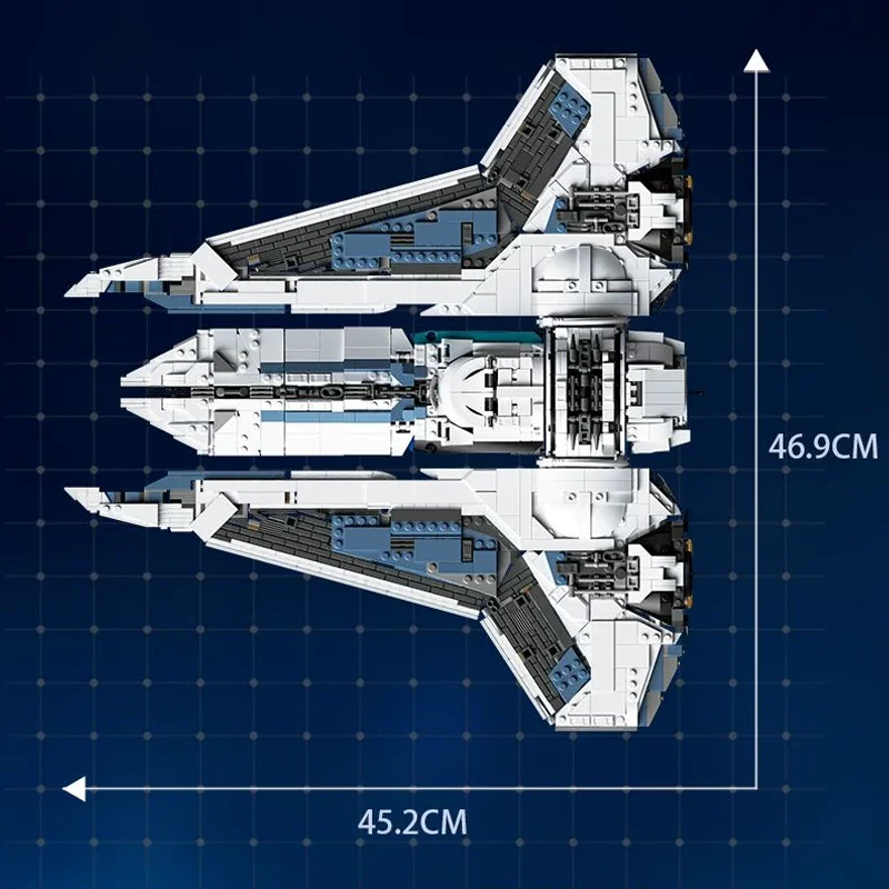 2948 قطعة اللبنات المركبة الفضائية MOC سفينة الفضاء سفينة الفضاء نموذج الربط الجمعية الطوب لغز لعب الأطفال أطفال الكبار هدية