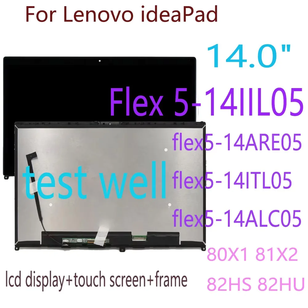 Imagem -05 - Tela Táctil da Exposição do Lcd Digitaliza 140 Ajuste para Lenovo Flex 514iil05 5-14are05 5-14itl05 5-14alc05 80x1 81x2 82hs 82hu o